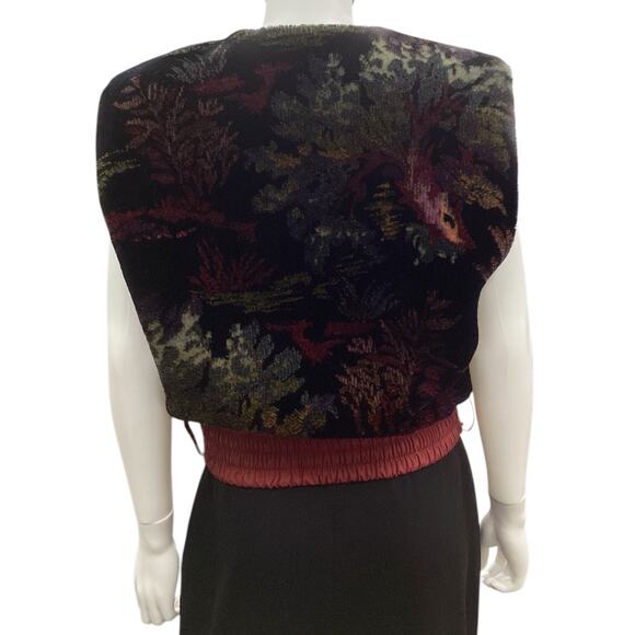 Faux Fur Vintage Women’s FERA Skiwear Vest Made In Hong Kong Size M/ L - Picture 4 of 6